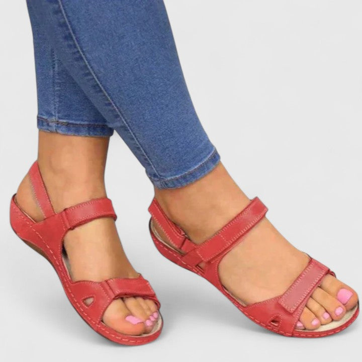 Bianca women therapeutic cushion sandals with non-slip sole and arch support