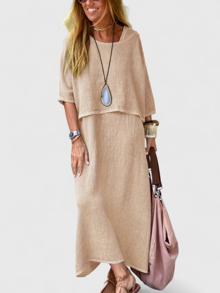 Harlyne elegant top and skirt two-piece set