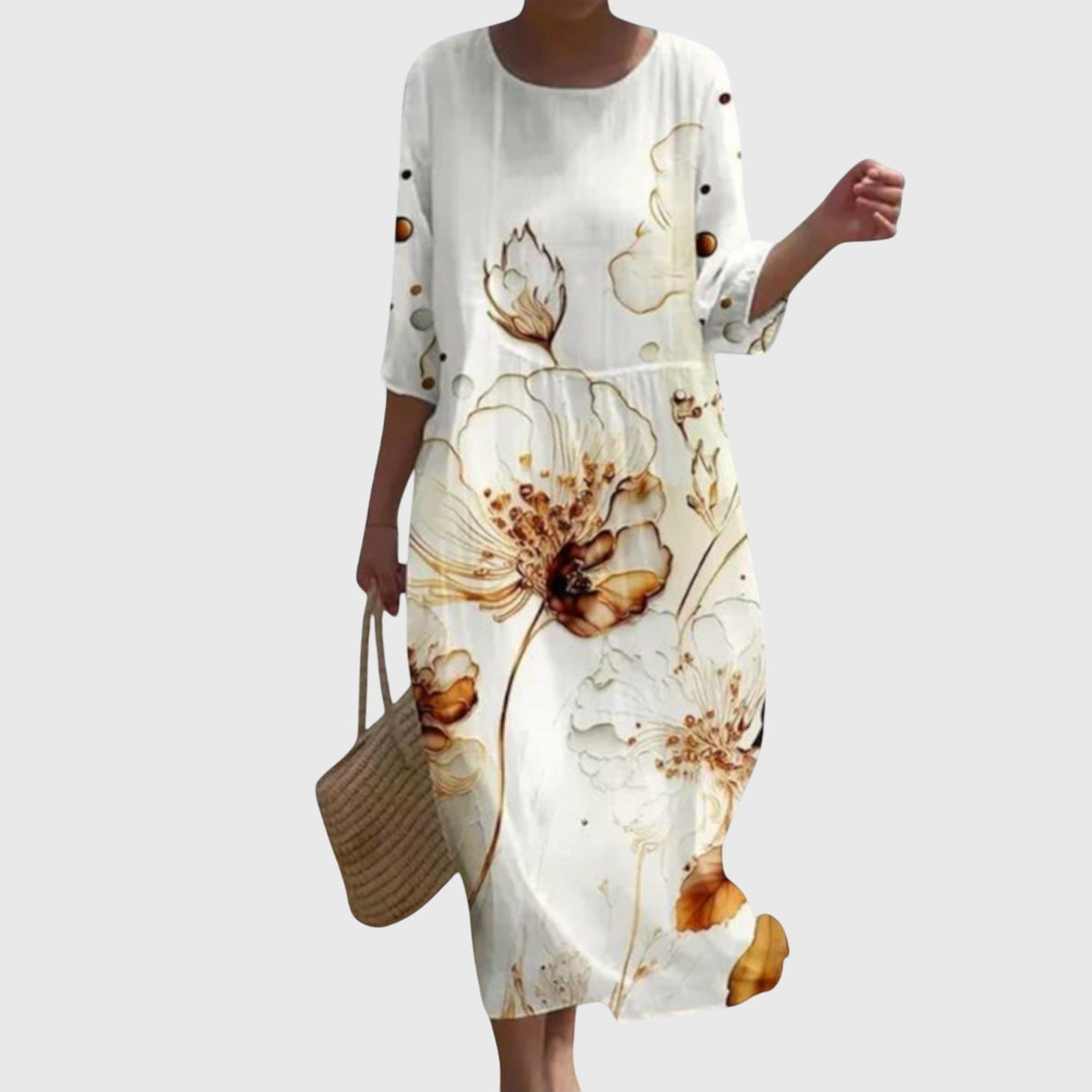 Martine Elegant Floral Maxi Dress