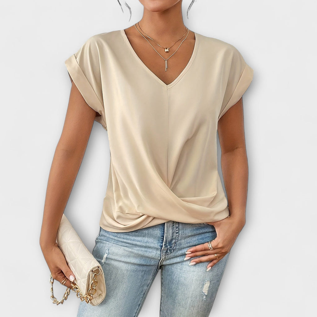 Claire - Elegant V-Neck Top