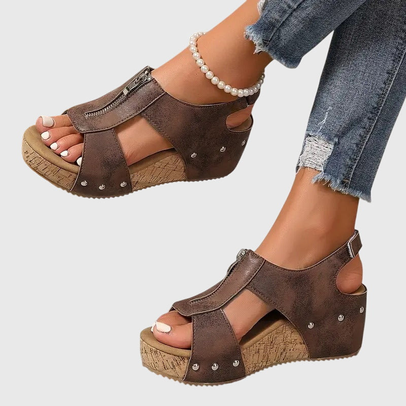 Styla - Zip Support Sandals