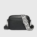 Apolonie leather shoulder bag with adjustable strap
