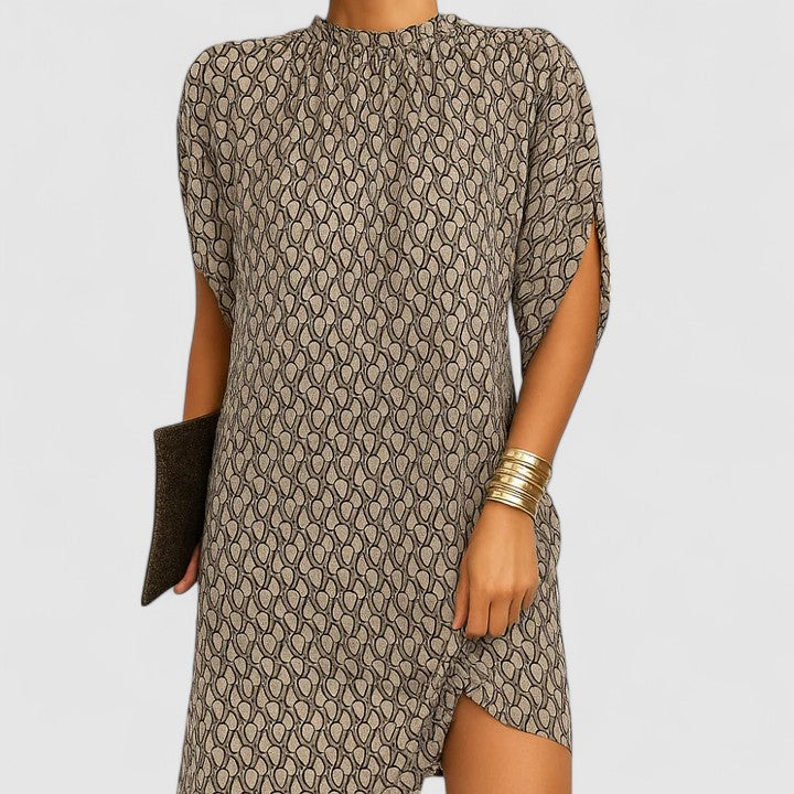 Jeanne | Cold-Shoulder Ruched Dress