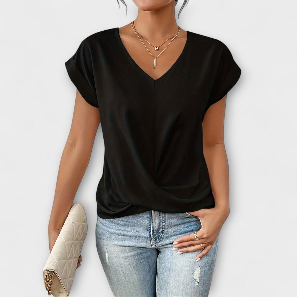 Claire - Elegant V-Neck Top