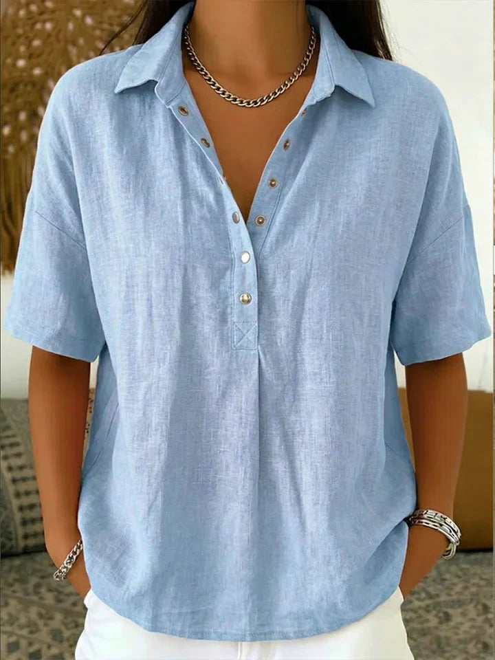 Pink Blouse with collar