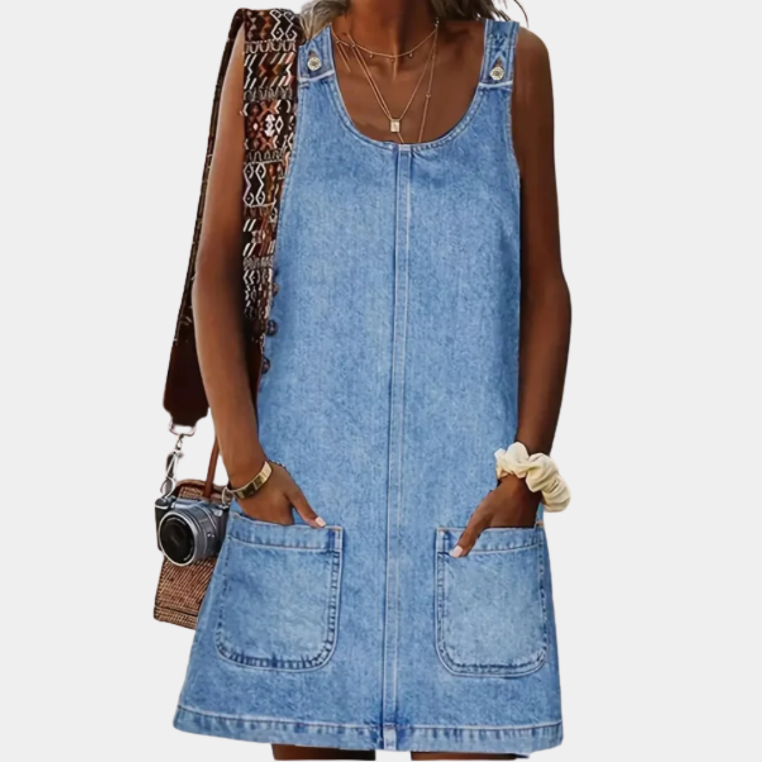 Lucile - Casual Denim-Look Dress