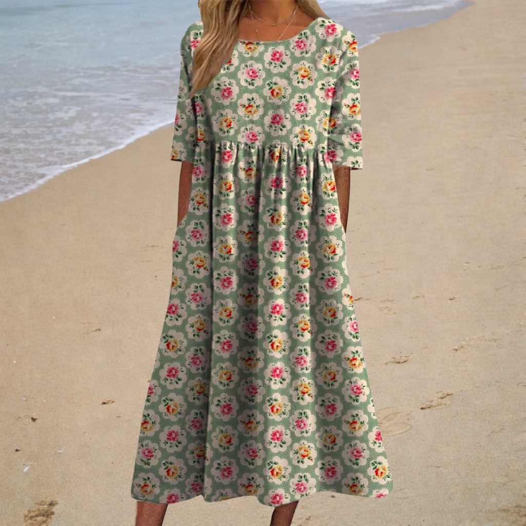 Thais - Chic and Comfortable Flowy Maxi Dress
