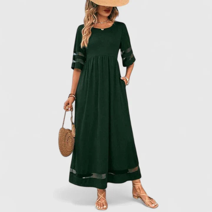 Delymarina | Empire Waist Midi Dress