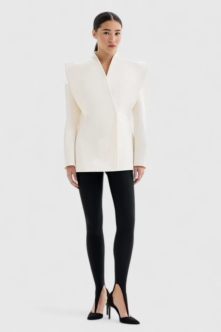 Valeria - Architectural Shoulder Statement Blazer