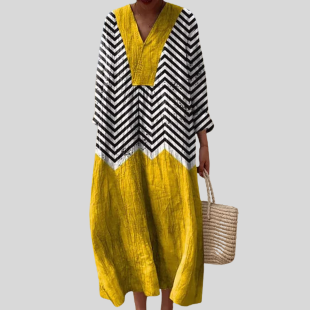 Bernadette flattering printed summer dress
