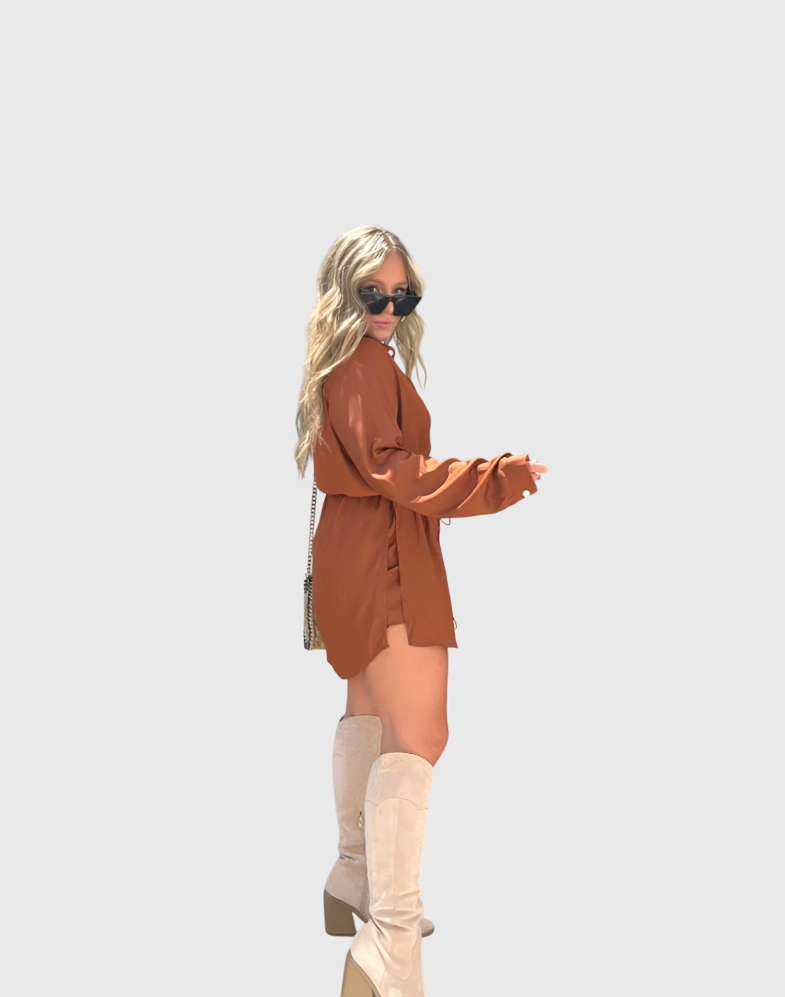 Sylvie | Elegant Playsuit Dress with Built-In Shorts