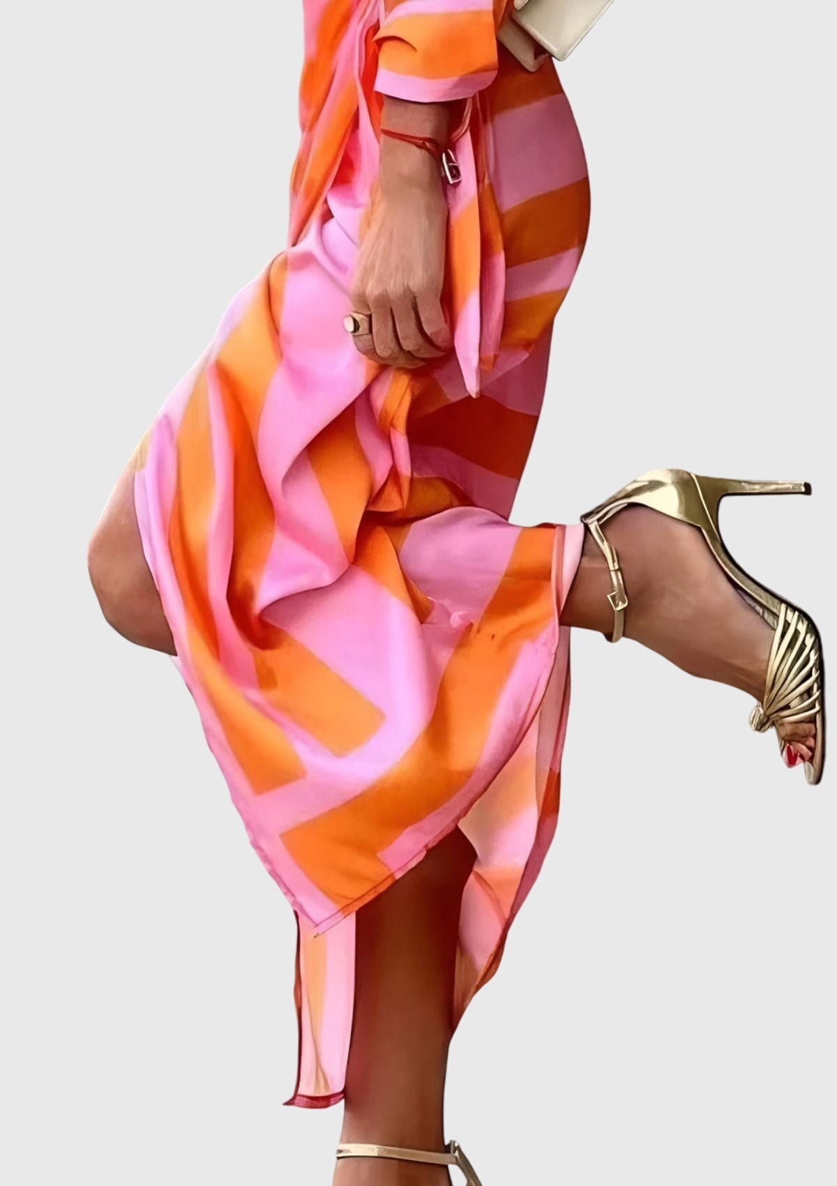 Everly - Elegant Printed Wrap Dress