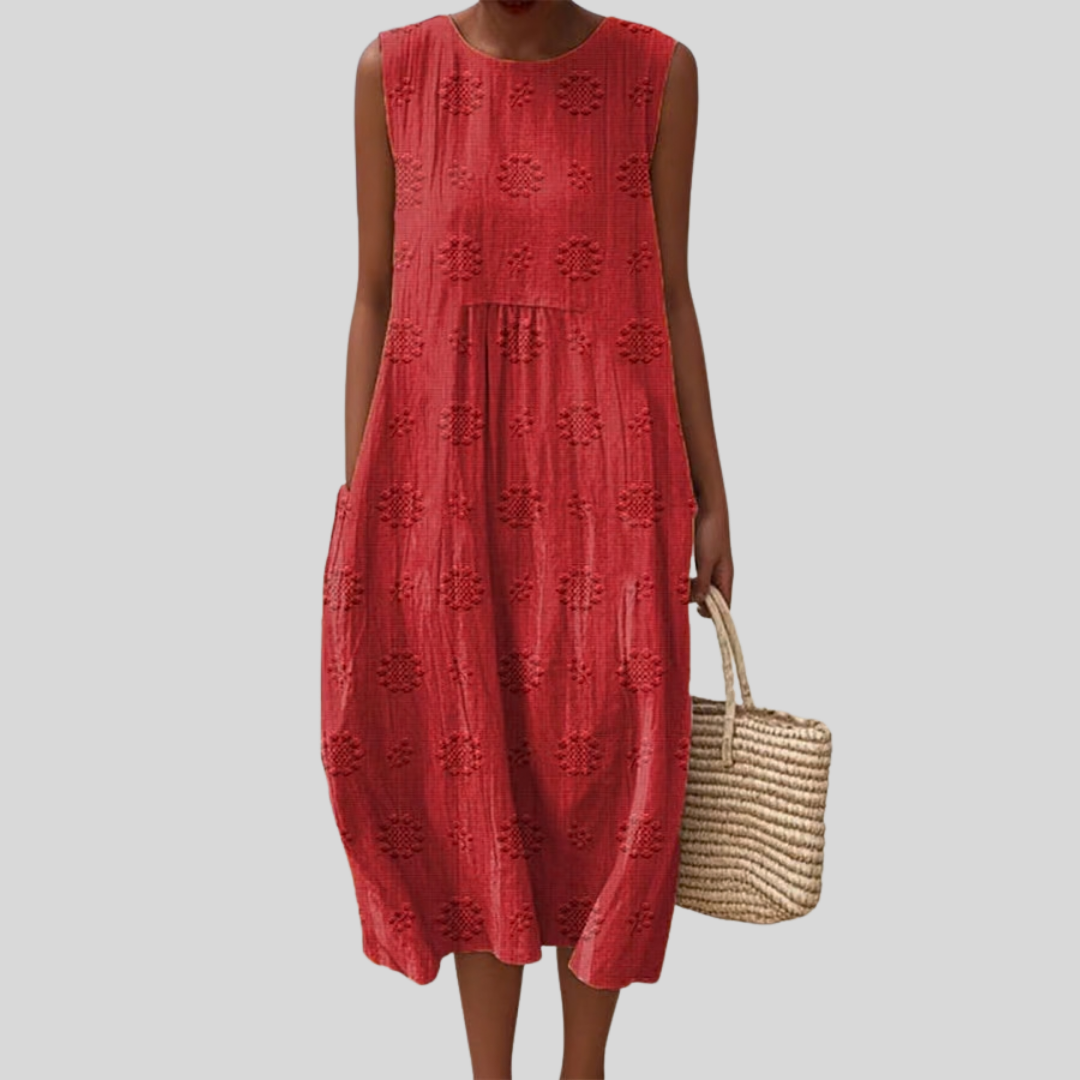 Leopoldine flowy and comfortable midi dress