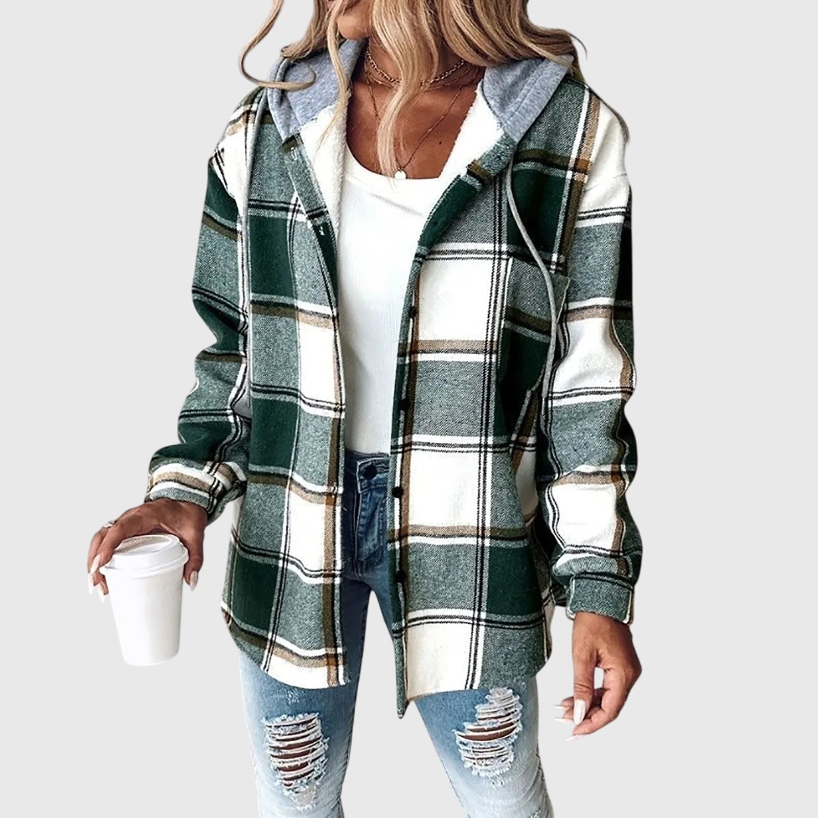 Martina - Women's Knit Button Jacket
