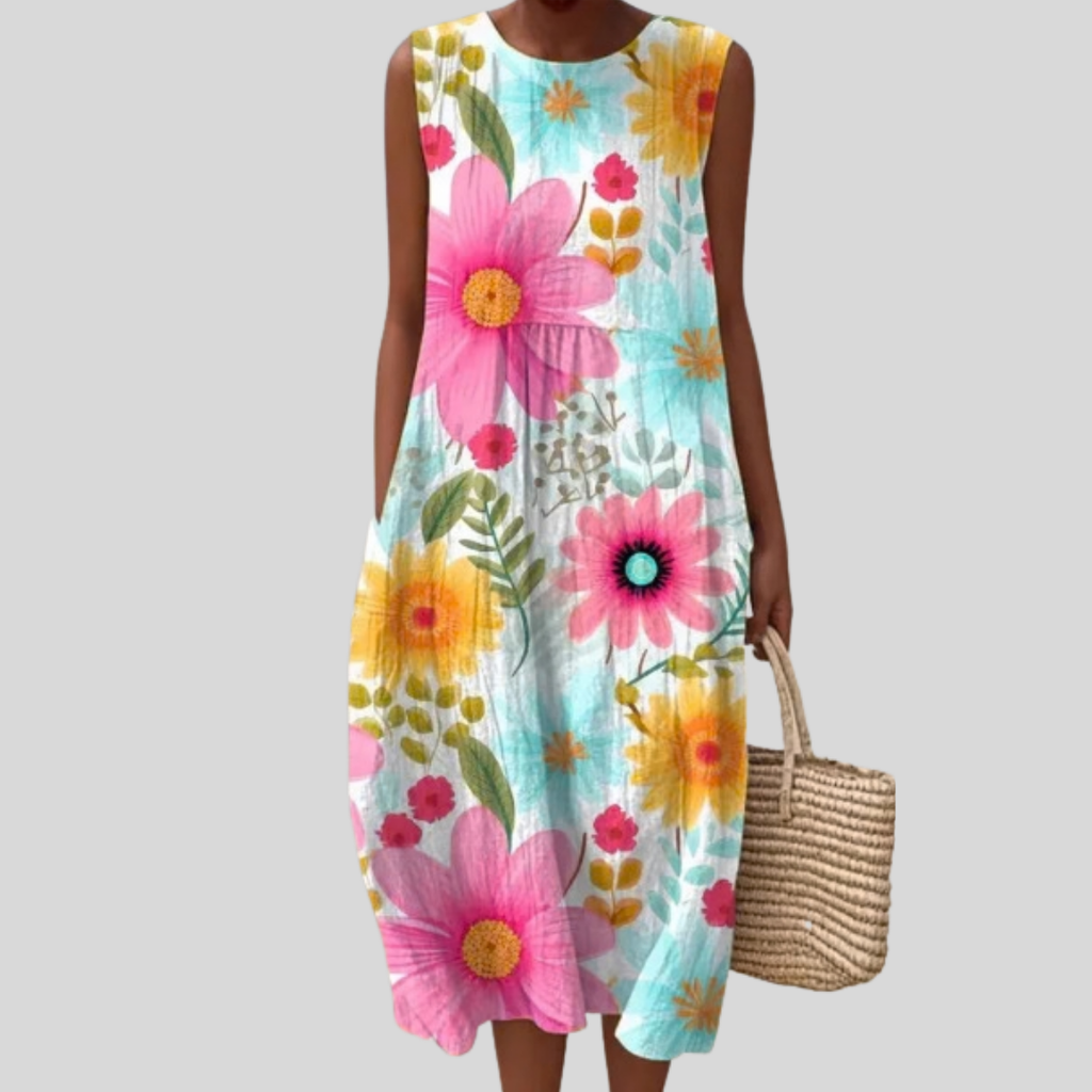 Pia flowy and comfortable midi dress