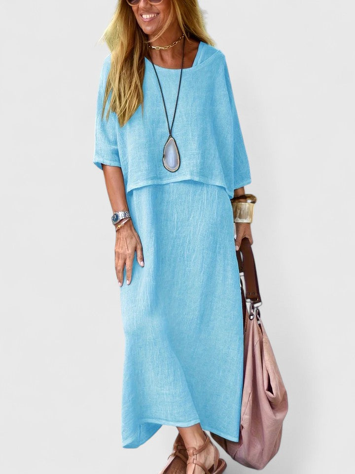 Harlyne - Elegant Top and Skirt Two-Piece Set