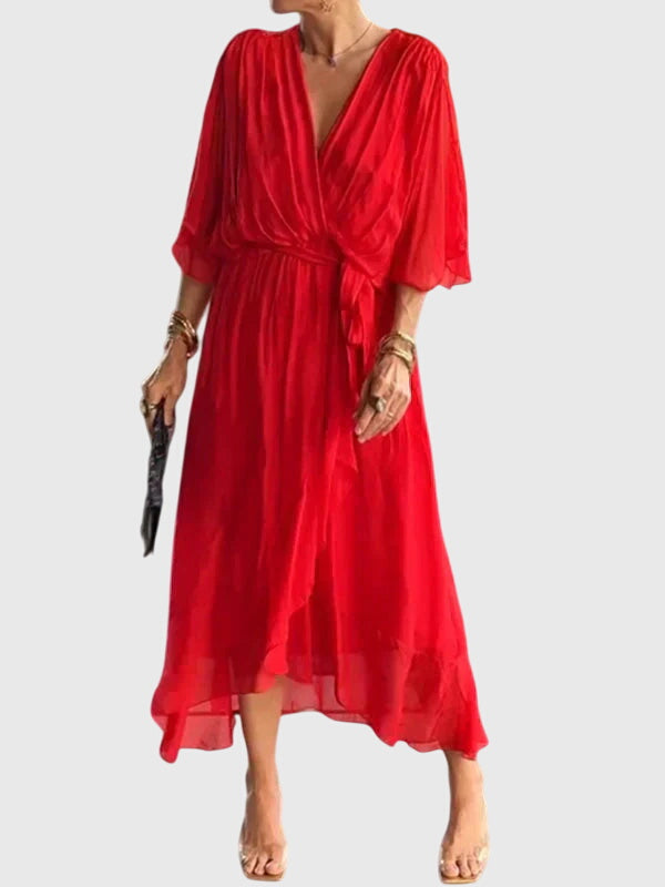 Bethany - Elegant V-Neck Dress