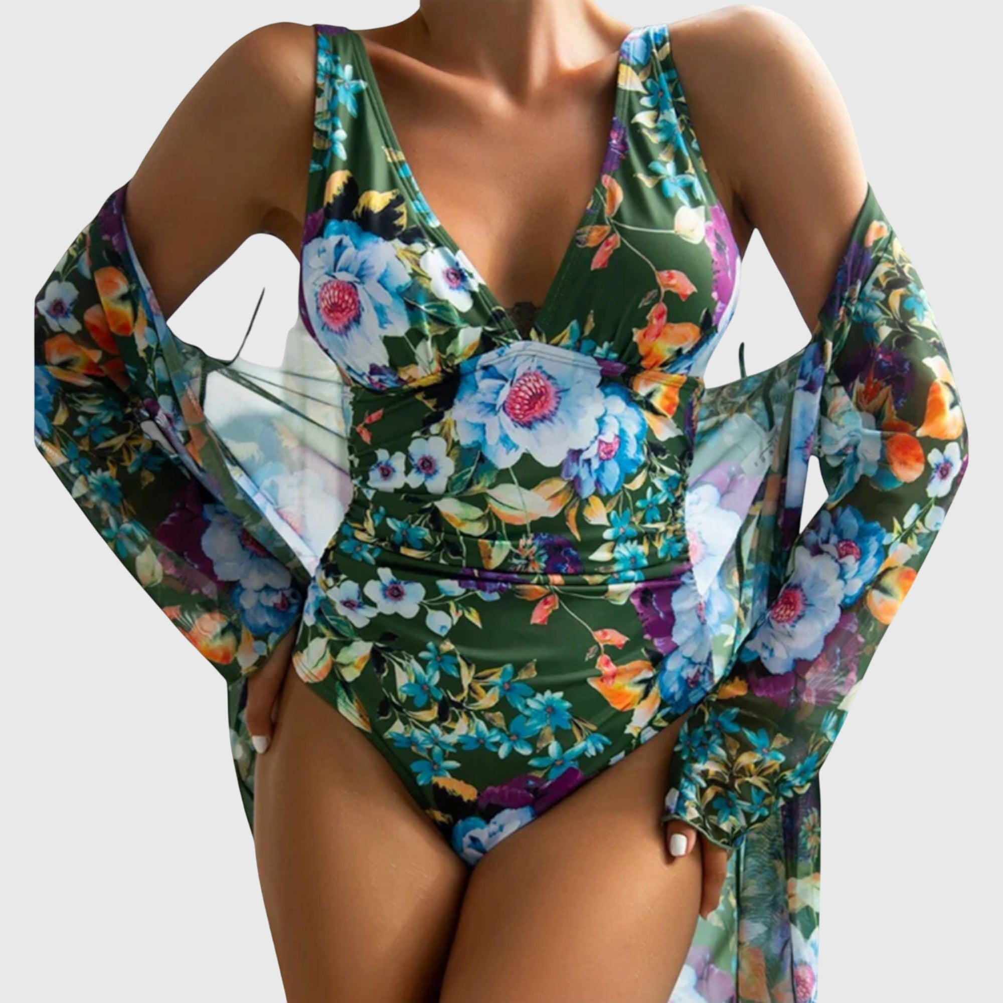 Judith summer swimsuit set featuring modern tailored swimwear aesthetics