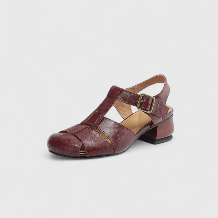 Madilyn square toe elegant block heel sandals