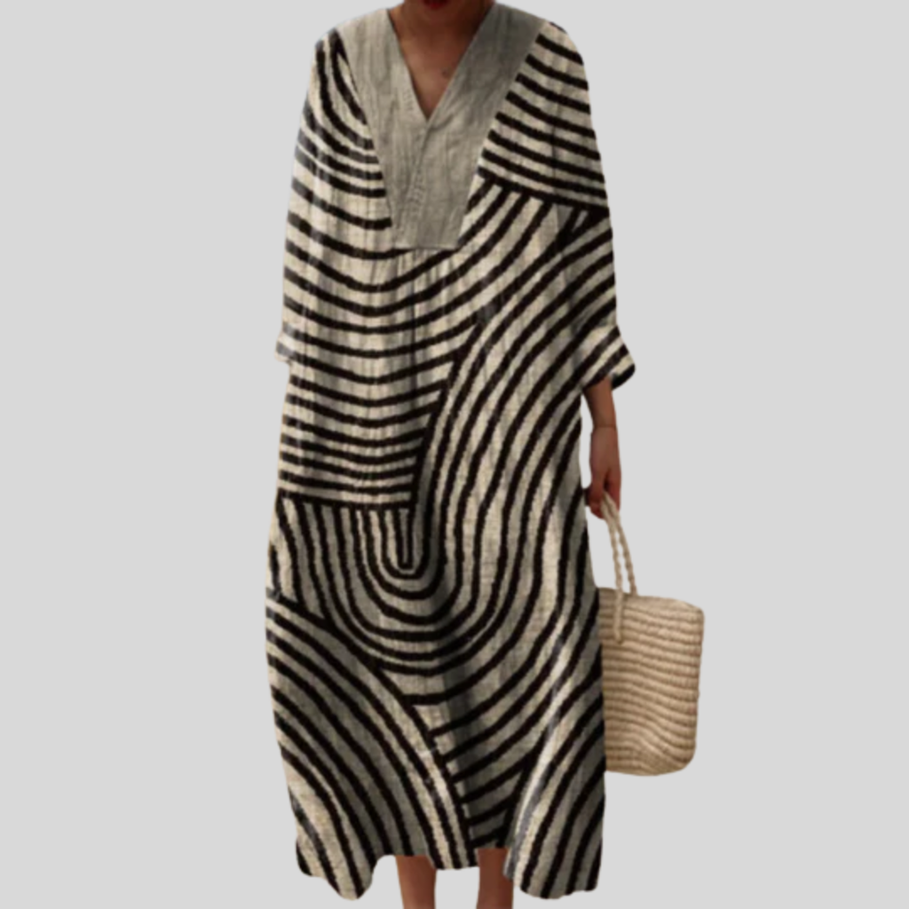 Blanche printed flattering summer dress