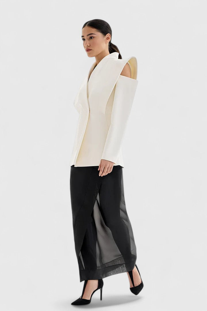 Valeria - Architectural Shoulder Statement Blazer