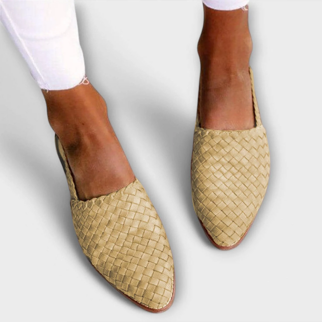 Aurora - Woven Italian Style Loafers