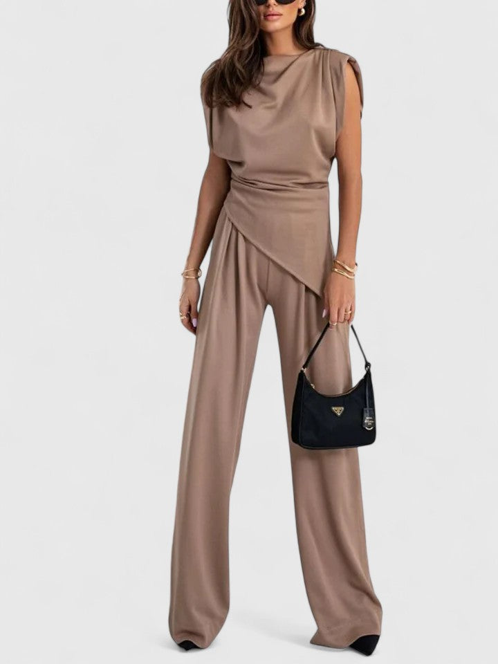 Sharon - Elegant Sleeveless Set