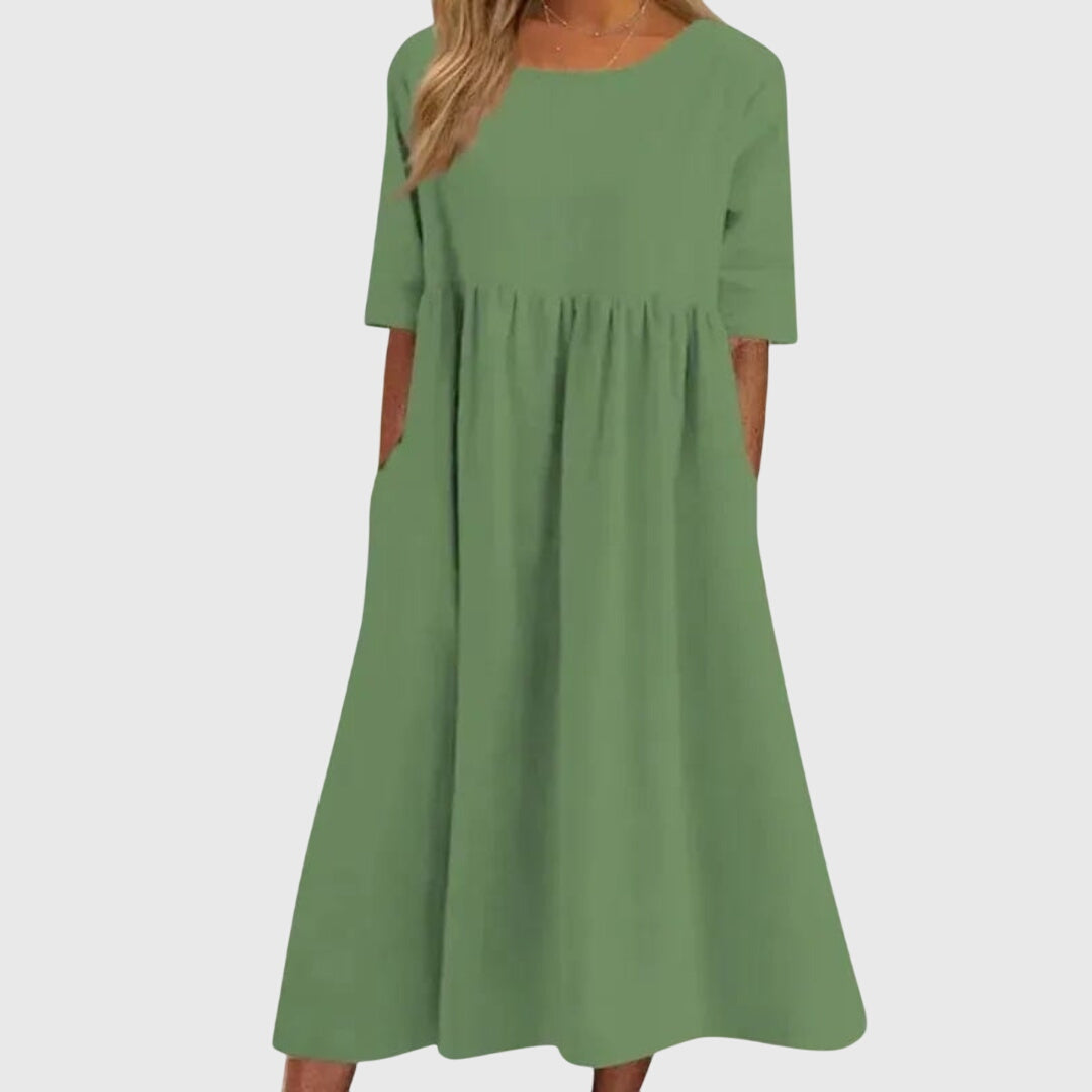Haisley | Short-Sleeve Elegance Dress