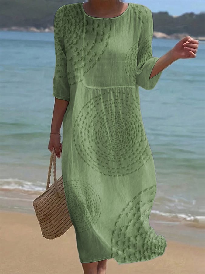 Clemence - Casual Embroidered Dress