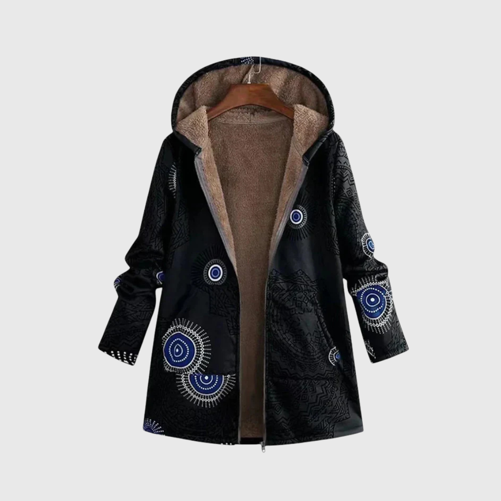 Averiel comfortable mandala pattern parka jacket