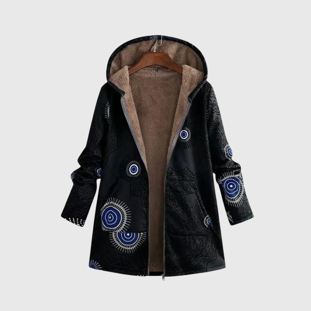 Averiel comfortable mandala pattern parka jacket