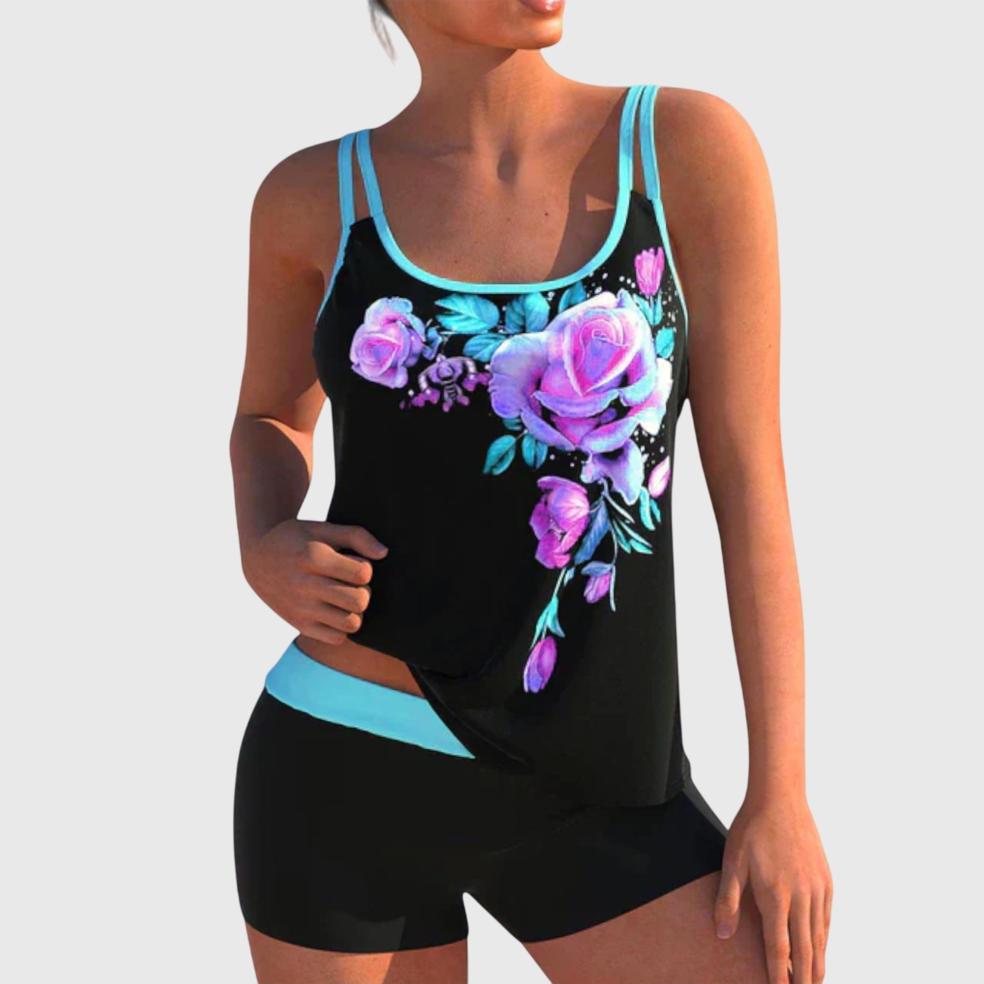 Clotilde - Two-Piece Floral Swimsuit