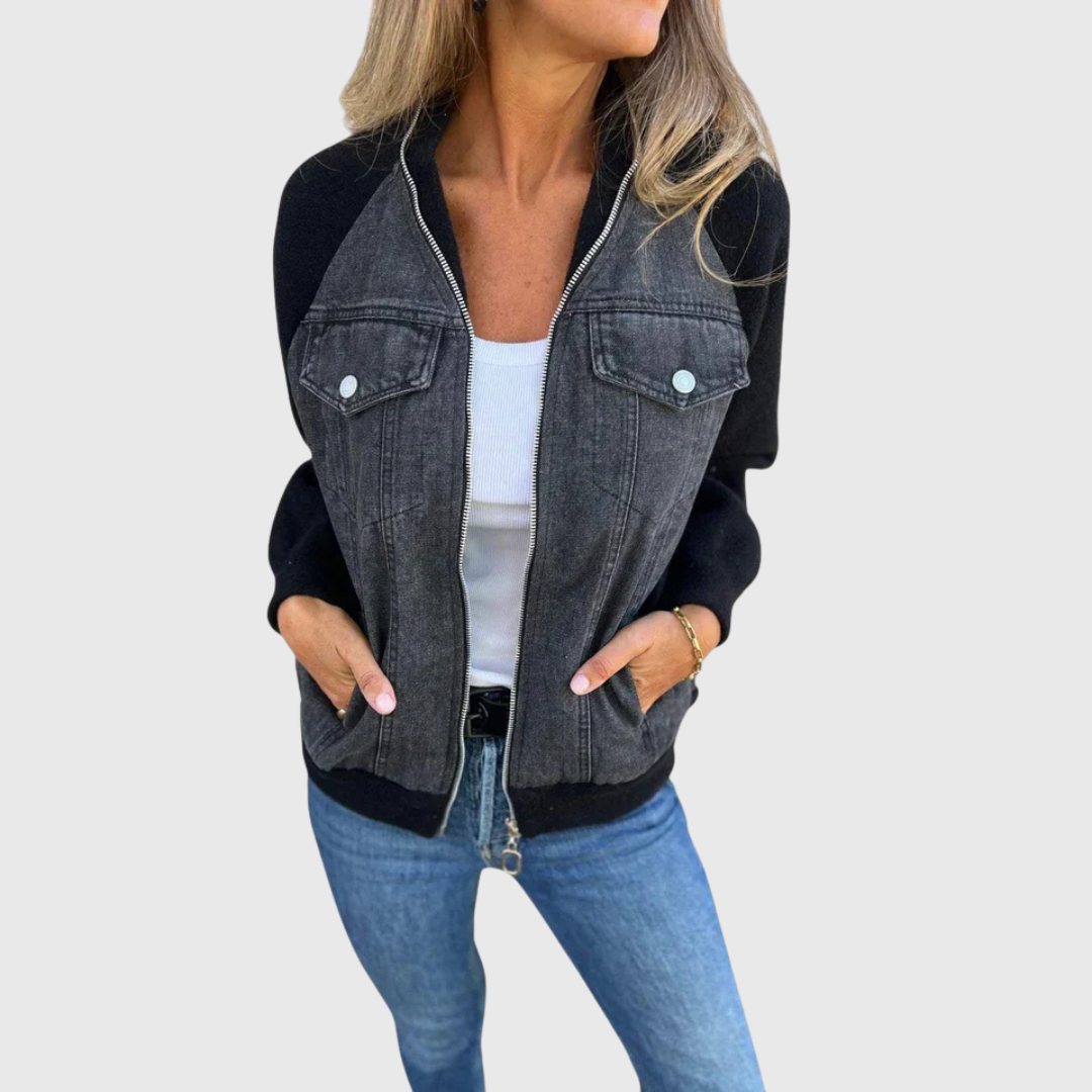 Zoeylynn sophisticated jacket with v-neck