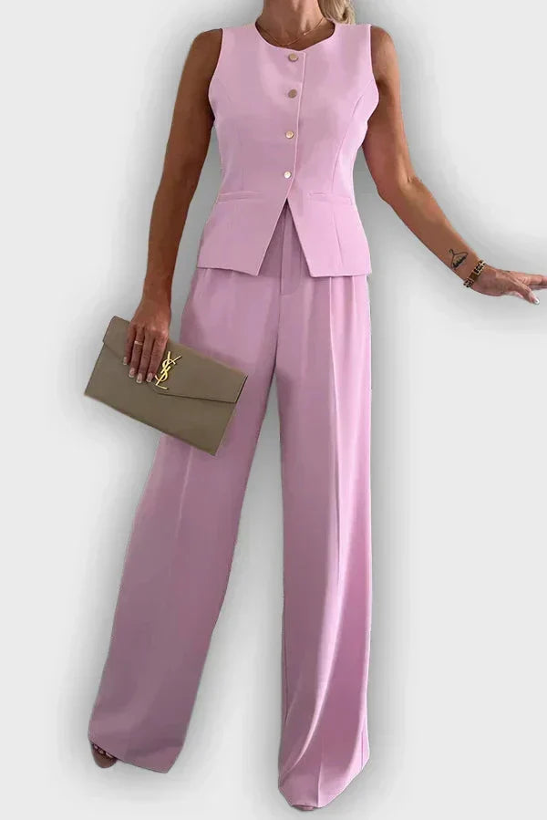 Hailiegh - Sophisticated Button-Front Set