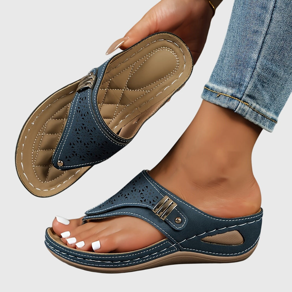 Livia - Comfort Striped Sandals