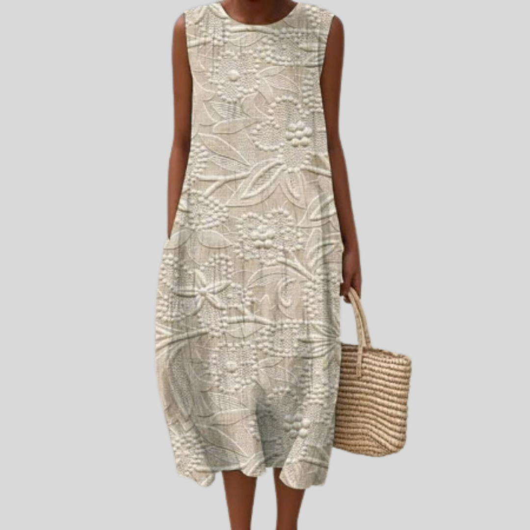 Gisele flowy and comfortable midi dress