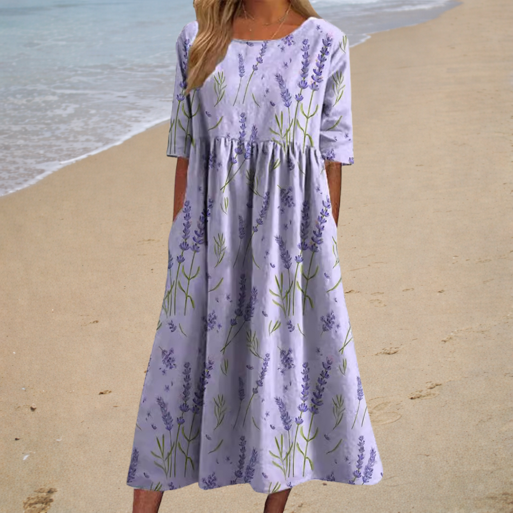 Thais - Chic and Comfortable Flowy Maxi Dress