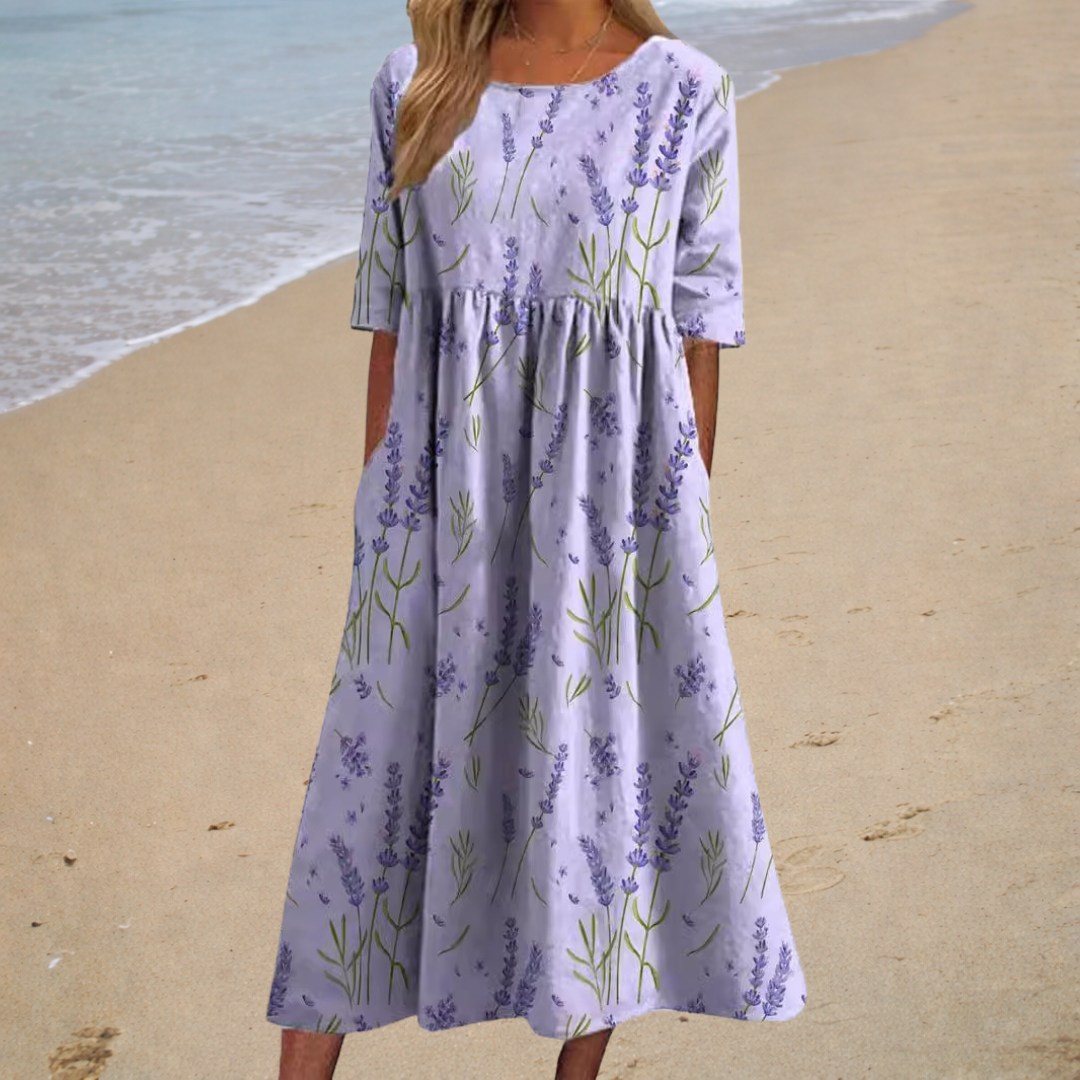 Thais - Chic and Comfortable Flowy Maxi Dress