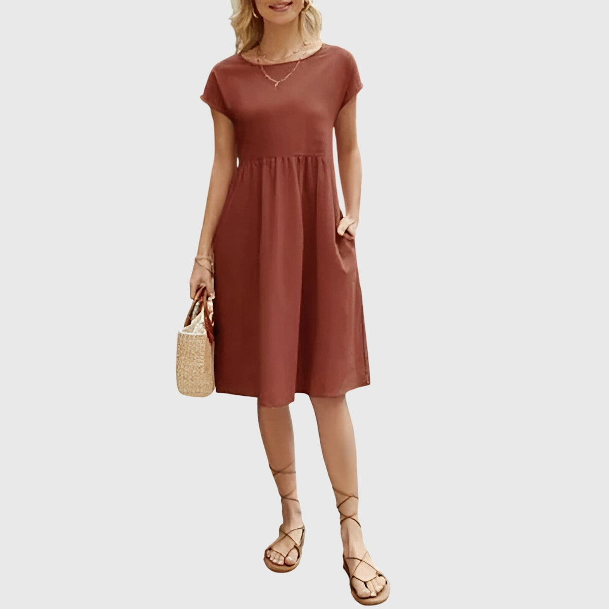 Isabelle | Spring Elegant Contour Dress