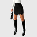 Chloe high-waist pencil skirt with subtle hem slit