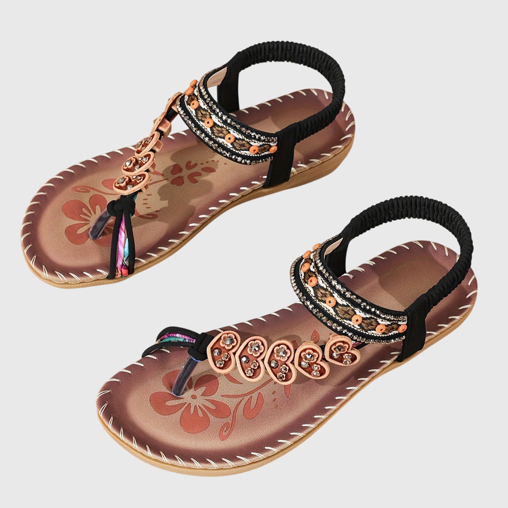 Jocelyn - Beaded Support Sandals
