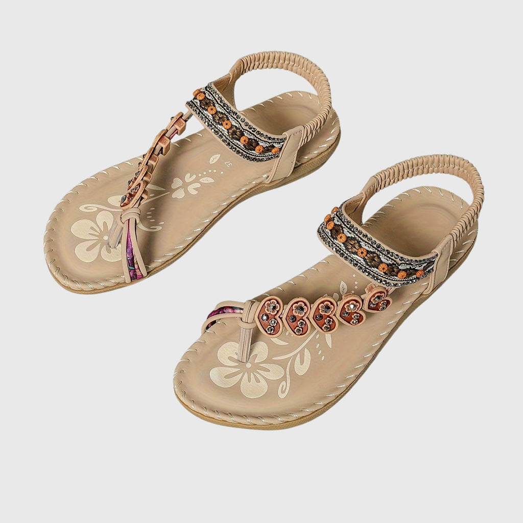 Jocelyn - Beaded Support Sandals