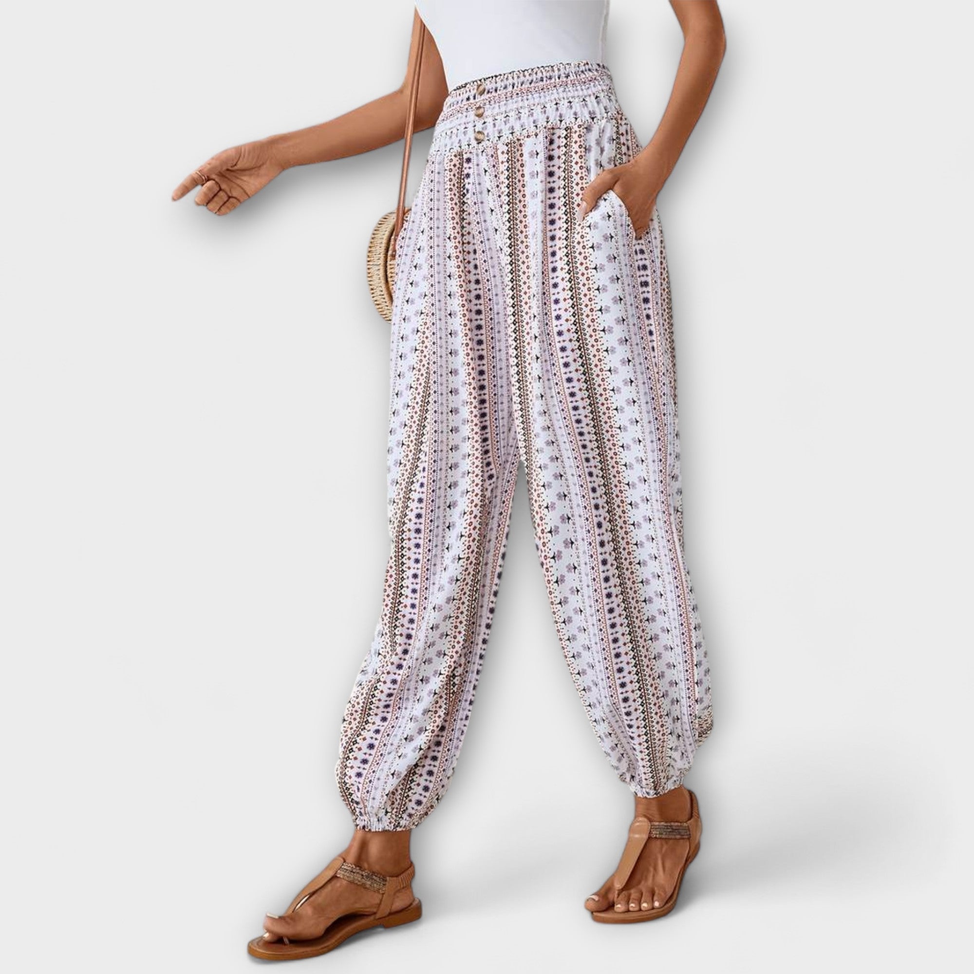 Elise - Ethnic Graphic Pants