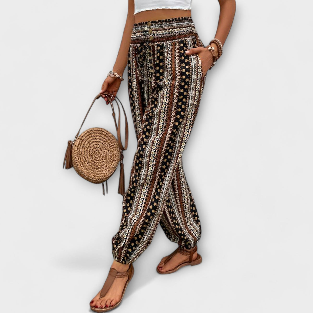 Elise - Ethnic Graphic Pants