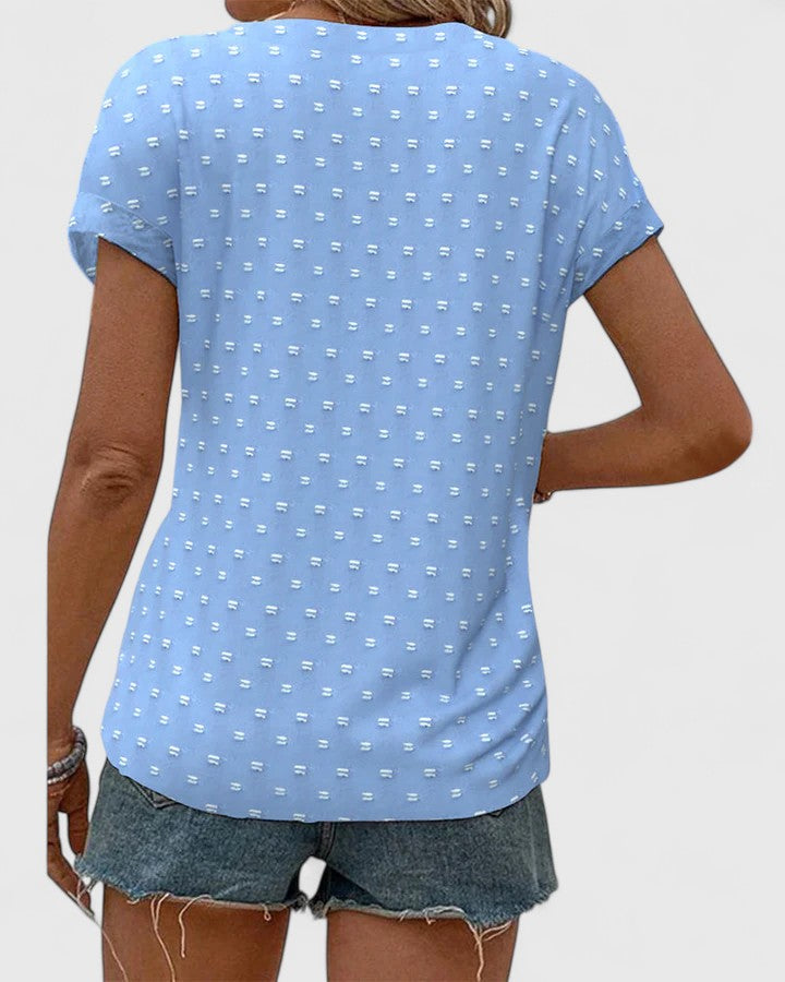 Elodie - Comfortable V-Neck Shirt