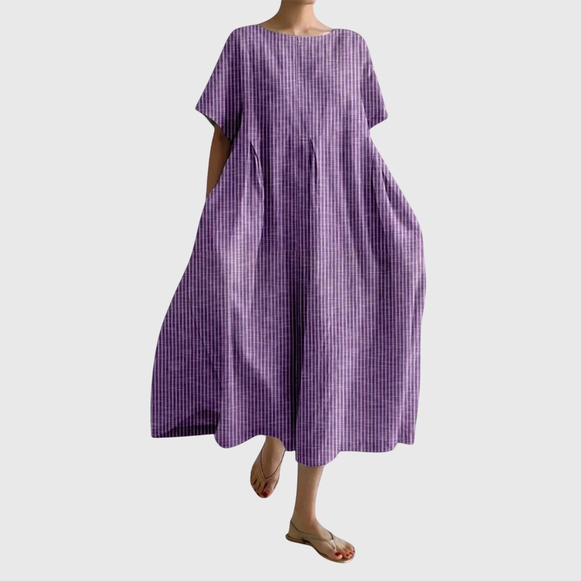 Martine Striped Casual Maxi Dress