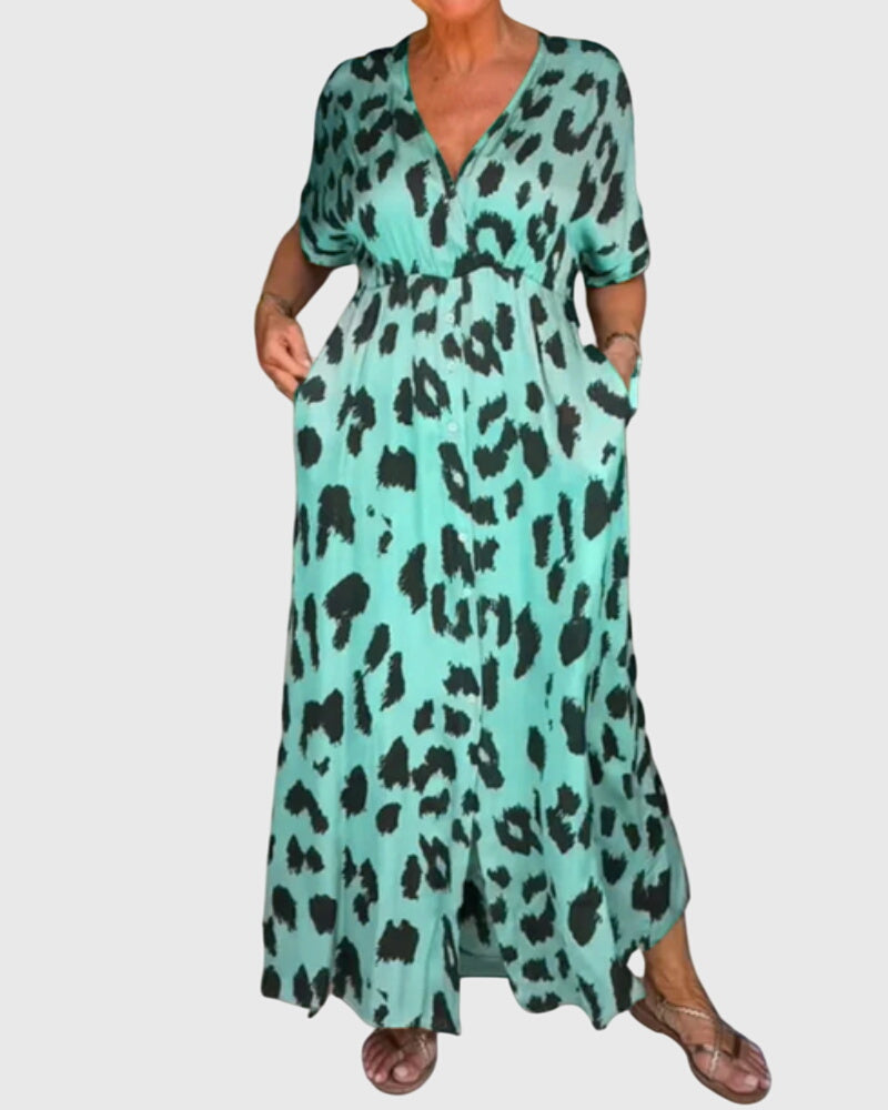 Elizabeth - Breathable Layered Short-Sleeve Dress