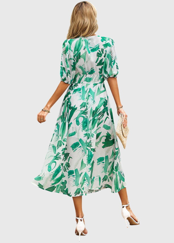 Rosalie - Flattering Floral Midi Dress