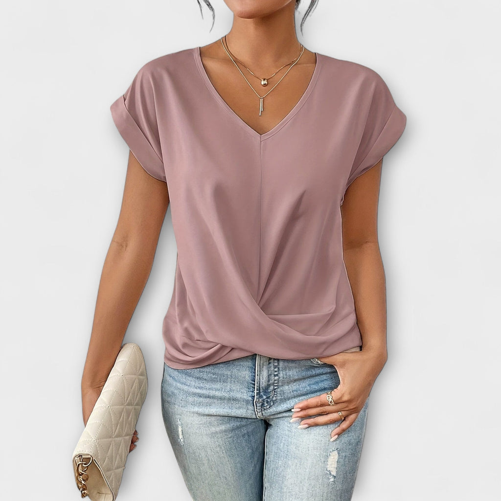 Claire - Elegant V-Neck Top