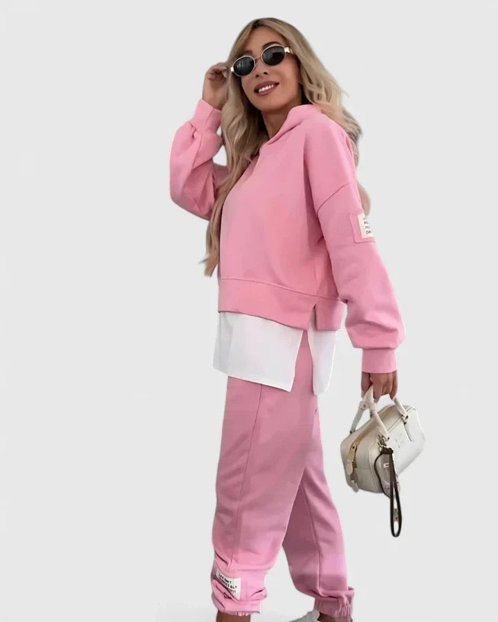 Kezlynn - Comfortable Layered Hoodie Set